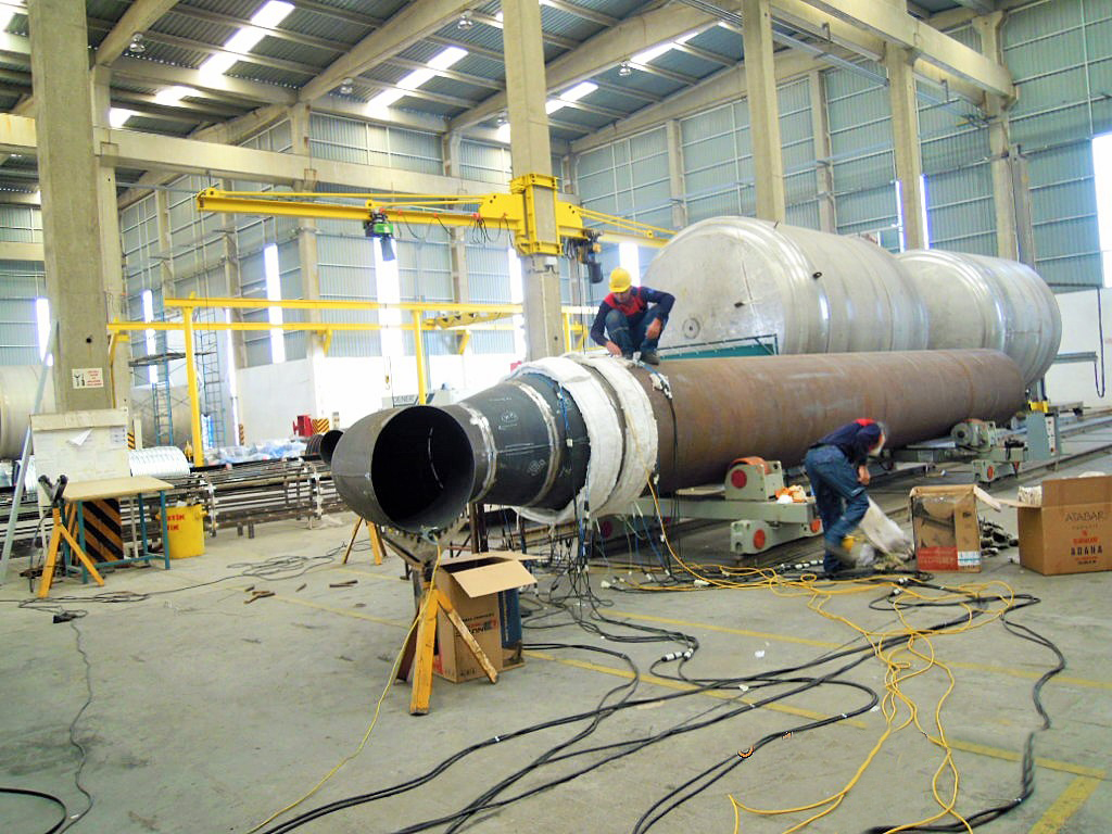 Bandırma Doğalgaz Kombine Çevrim Santrali HRH / IP Ve LP Buhar Sistemleri Boru Ön İmalatları