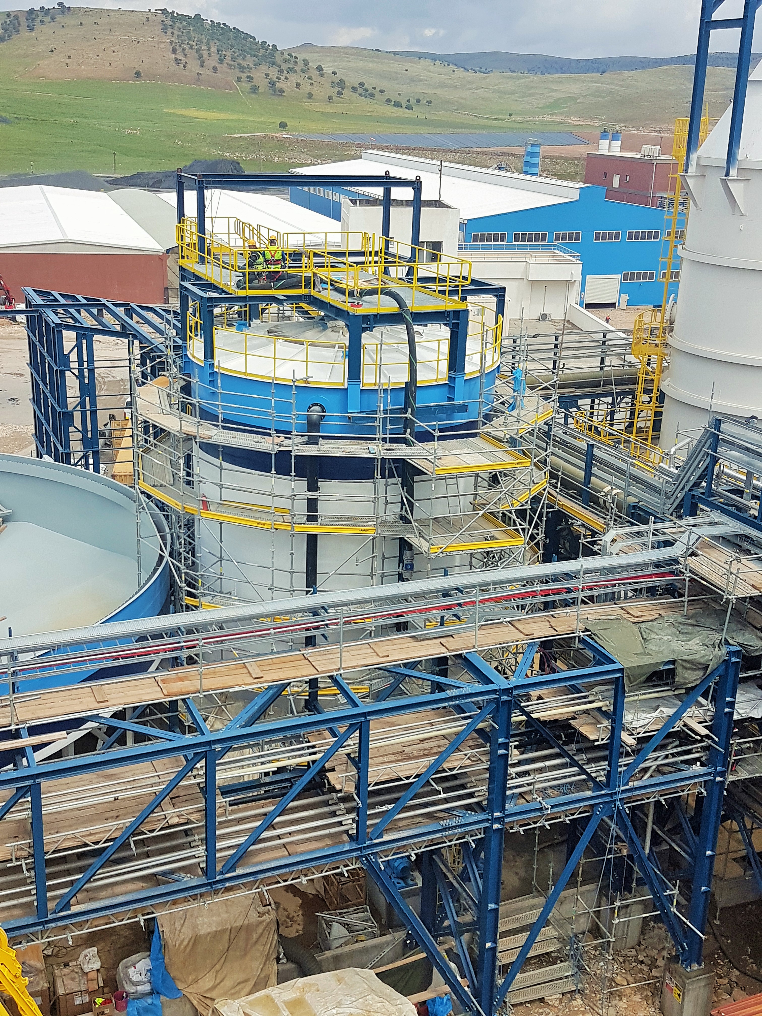 Eti Bakır Gübre Fabrikası, Fosforik Asit Tesisi Thickener ve Su Tankları İmalat ve Montaj İşleri