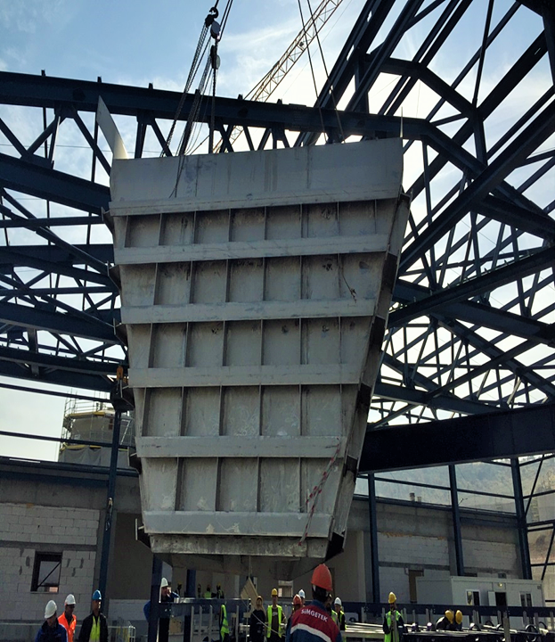 Eti Bakır Fosforik Asit Tesisi  Özel Paslanmaz Çelik Parçalar, Metal Besleme Hunileri (Hopper) ve Konsantre Bağlantı Boruları ve Kanalları İmalat ve Montaj İşleri