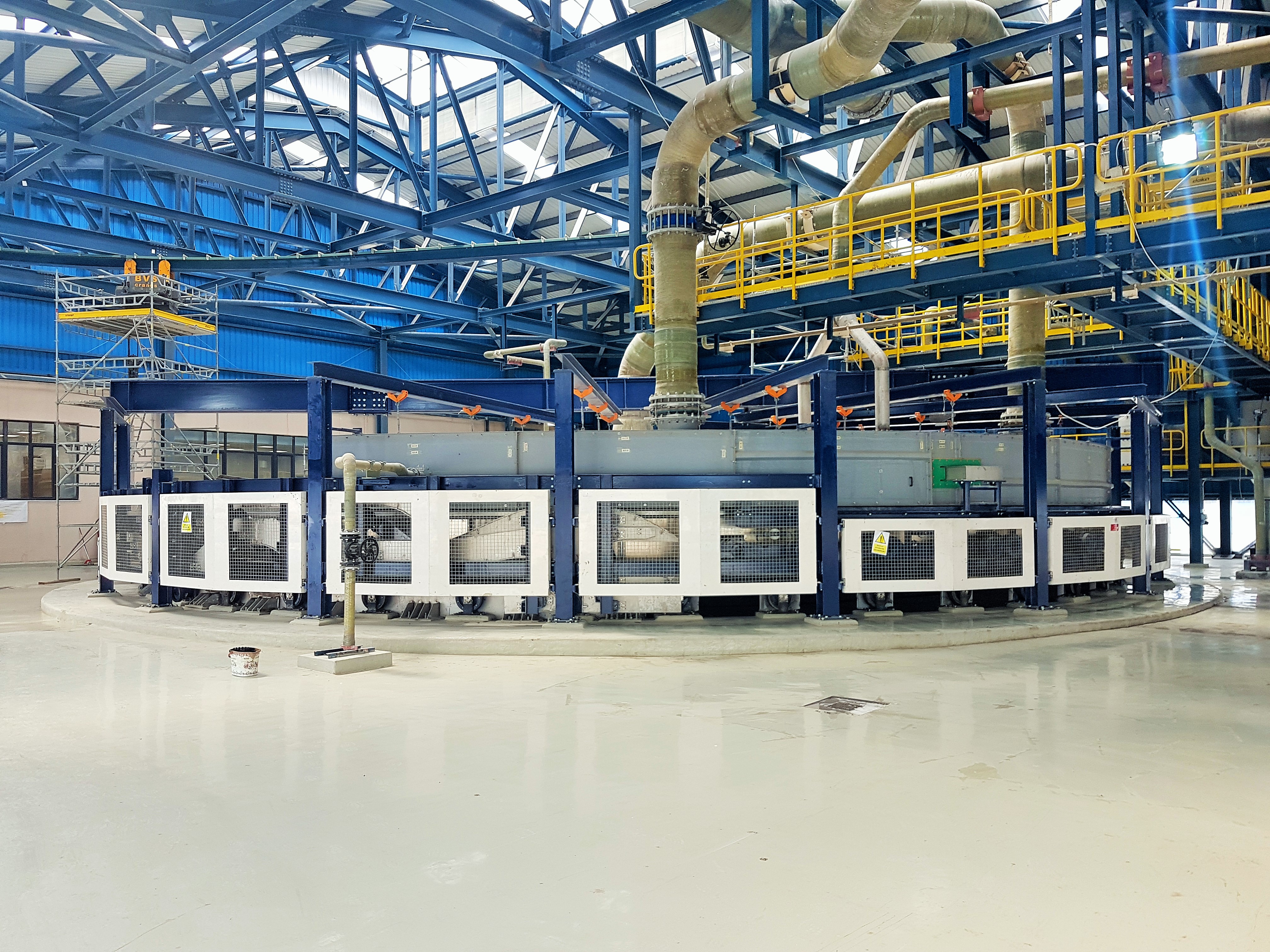 Eti Bakır Fosforik Asit Tesisi  Özel Paslanmaz Çelik Parçalar, Metal Besleme Hunileri (Hopper) ve Konsantre Bağlantı Boruları ve Kanalları İmalat ve Montaj İşleri