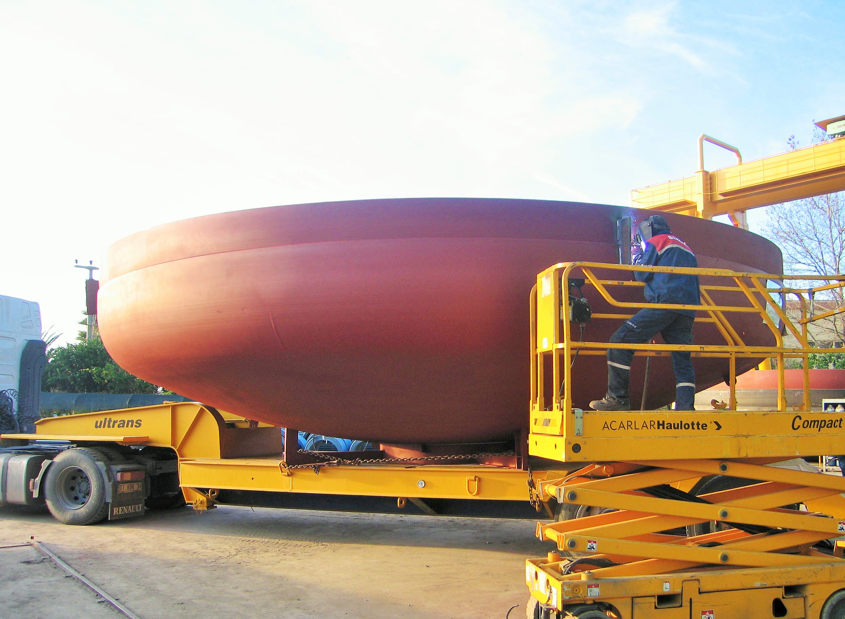 Fosforik Asit Tesisi  Basınçlı Tank Ön İmalat ve İmalatları