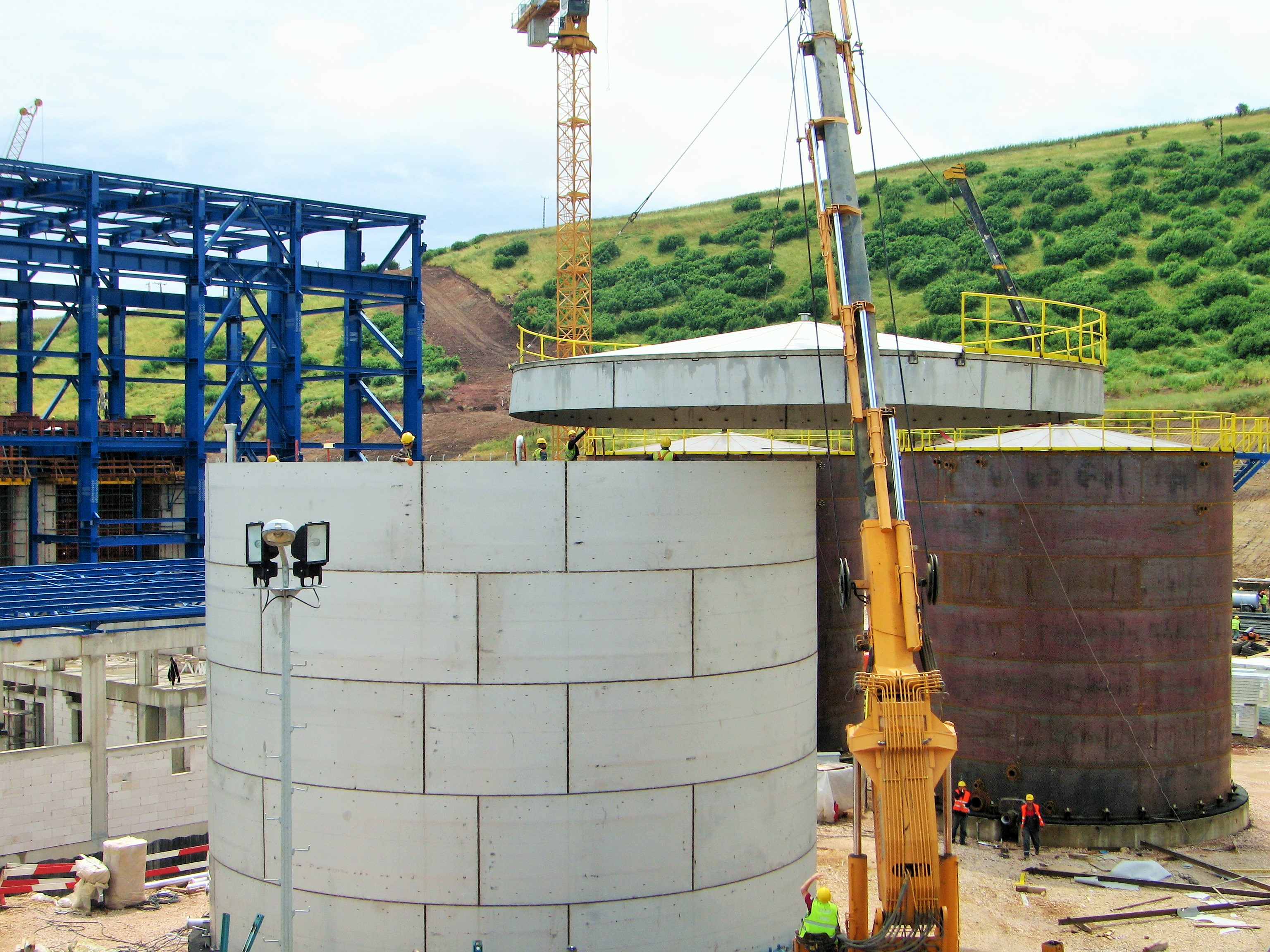 Kombine Çevrim Güç Santrali Deminirilize Su Depolama Tankı ve Yangın Söndürme Tankı İmalat ve Montajı