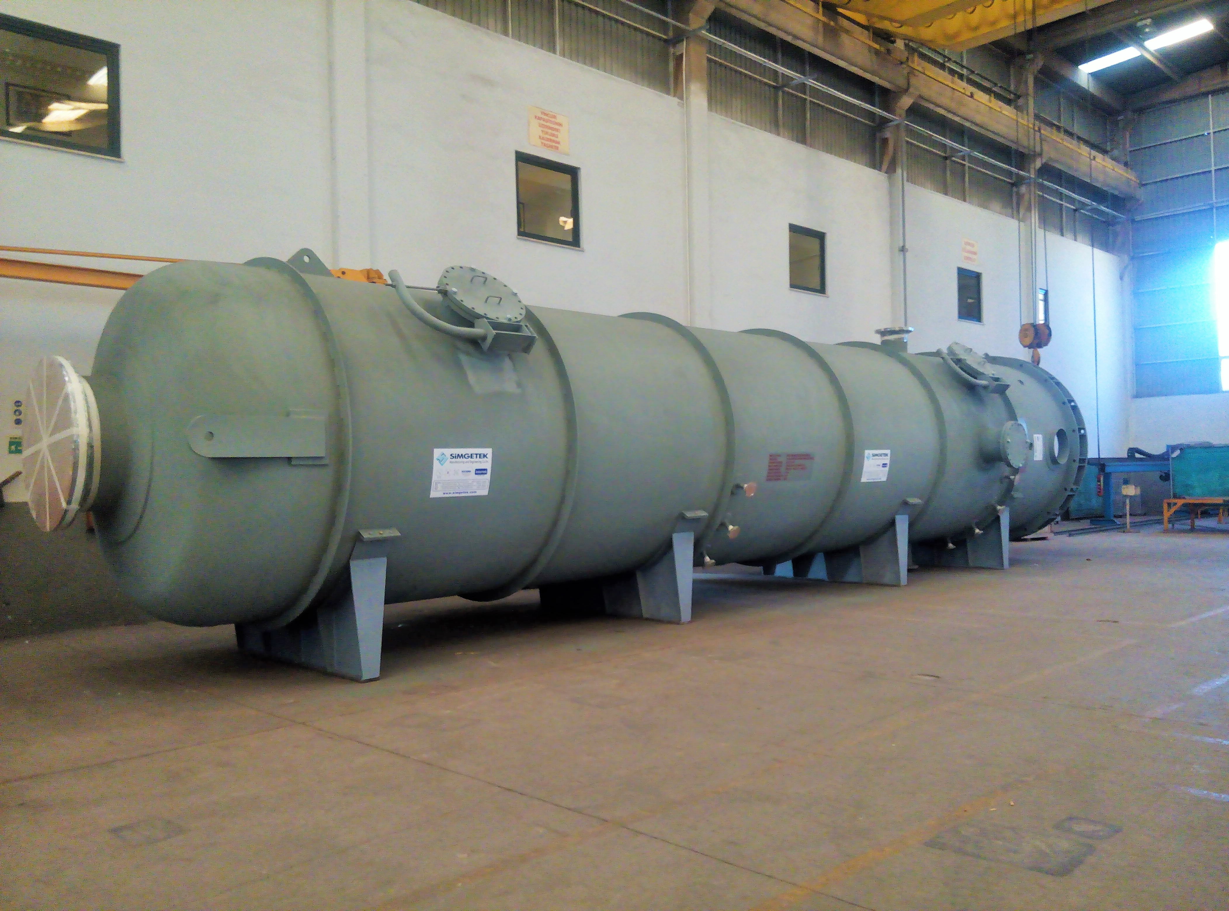 45 MW Alaşehir Jeotermal Enerji Santali HP & LP Separator ve Demister İmalatları