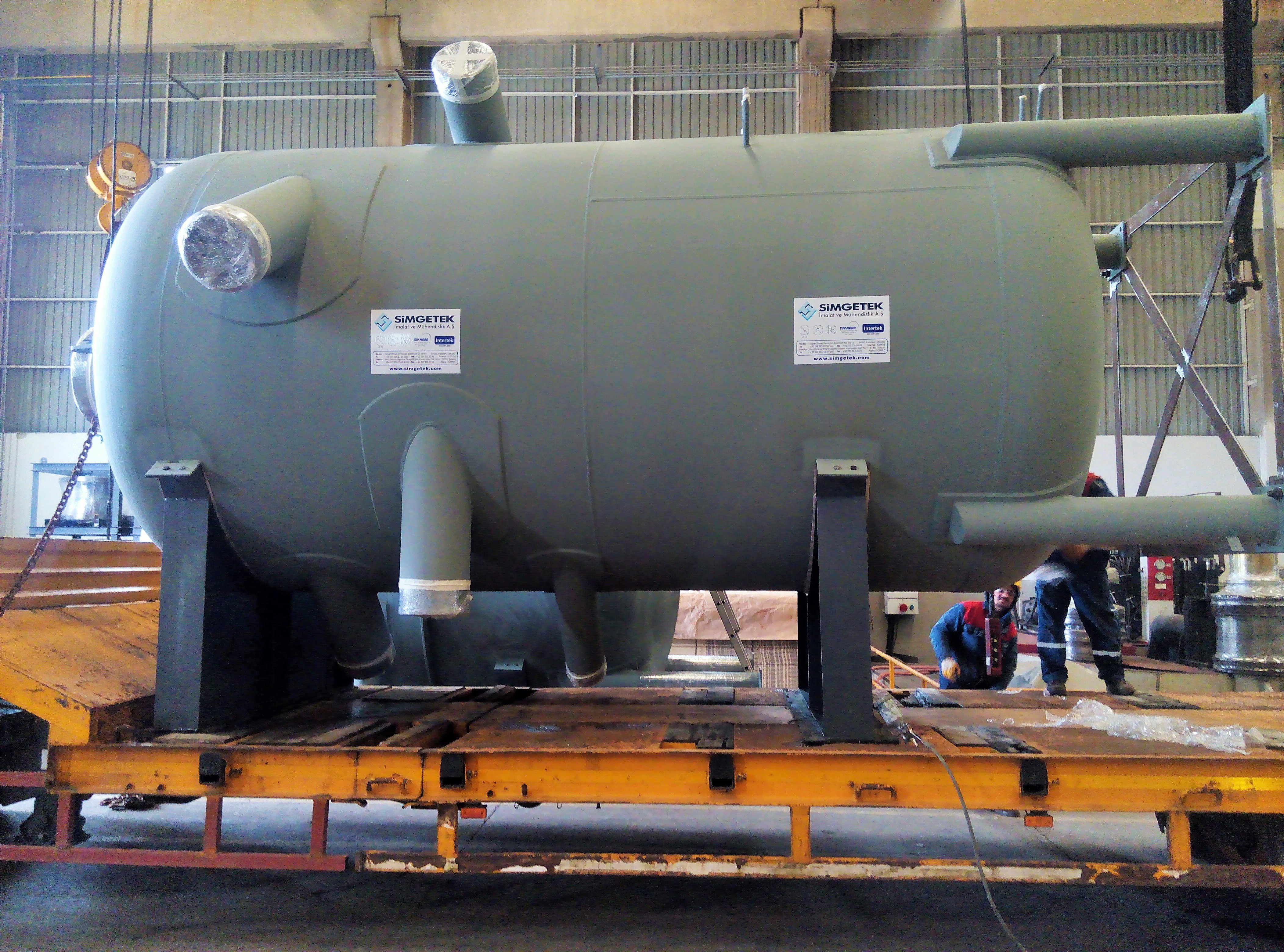 840 MW İç Anadolu Kombine Çevrim Güç Santrali Basınçlı Tank İmalatları