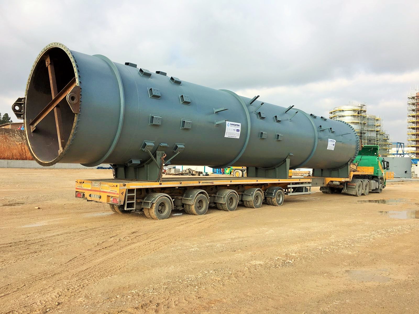 Eti Bakır Gübre Fabrikası, Sülfürik Asit Tesisi  Ekipman, Gaz Kanalları ve Şutlar İmalat ve Montaj İşleri